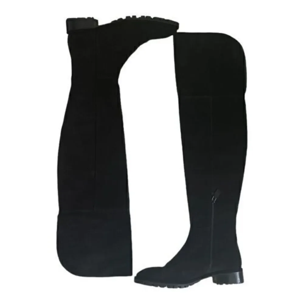 Stuart Weitzman NWOB Amber Suede‎ Over The Knee Boots Size 8.5 Black